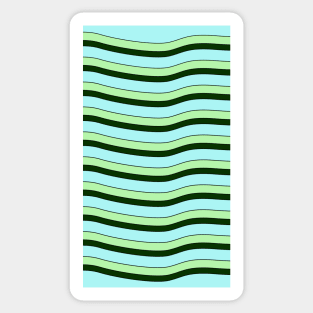 Green Waves Sticker